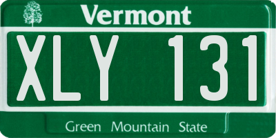 VT license plate XLY131