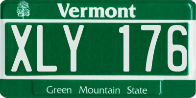 VT license plate XLY176