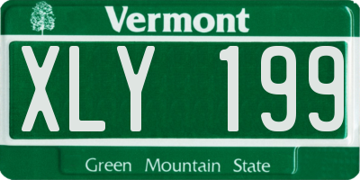 VT license plate XLY199