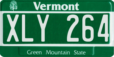 VT license plate XLY264