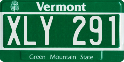 VT license plate XLY291