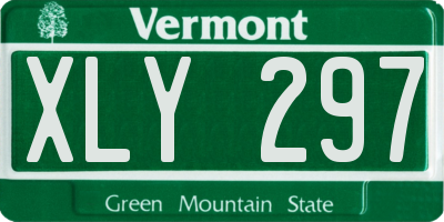 VT license plate XLY297