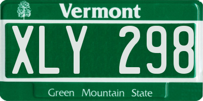 VT license plate XLY298