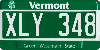 VT license plate XLY348