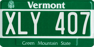 VT license plate XLY407