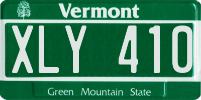 VT license plate XLY410