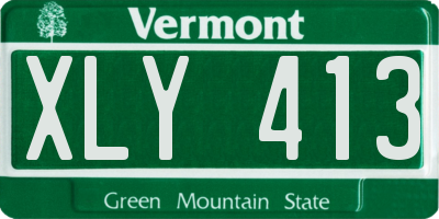 VT license plate XLY413