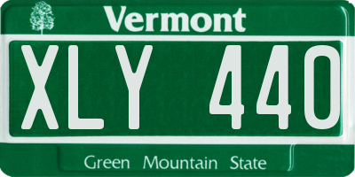 VT license plate XLY440
