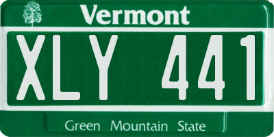 VT license plate XLY441