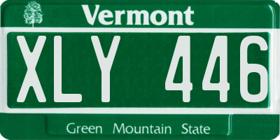 VT license plate XLY446