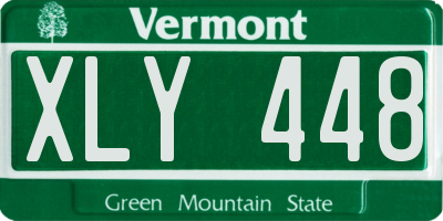 VT license plate XLY448