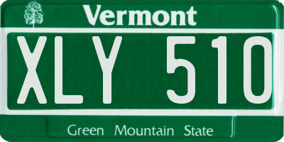 VT license plate XLY510