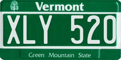 VT license plate XLY520