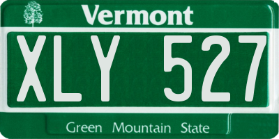 VT license plate XLY527
