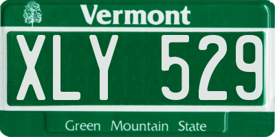 VT license plate XLY529