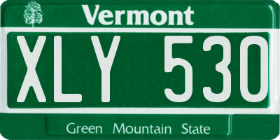 VT license plate XLY530
