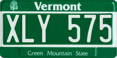 VT license plate XLY575