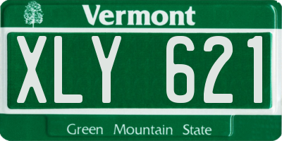 VT license plate XLY621