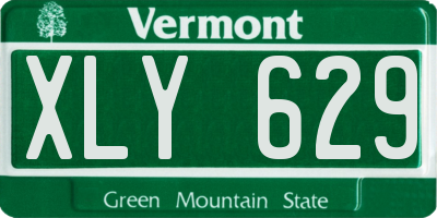 VT license plate XLY629