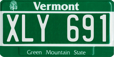 VT license plate XLY691