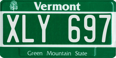 VT license plate XLY697