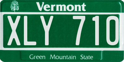 VT license plate XLY710