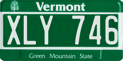 VT license plate XLY746
