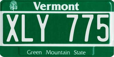 VT license plate XLY775
