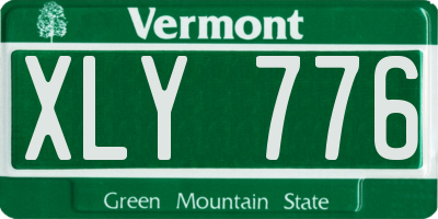 VT license plate XLY776