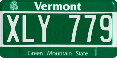 VT license plate XLY779