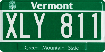 VT license plate XLY811