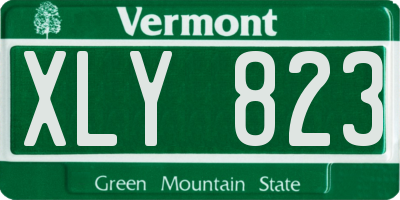VT license plate XLY823