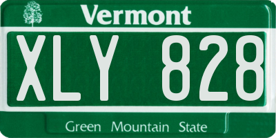 VT license plate XLY828