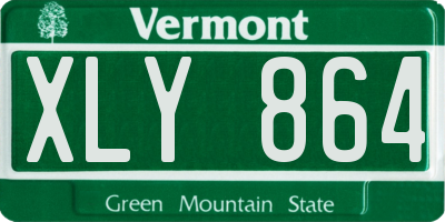 VT license plate XLY864