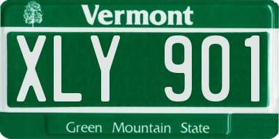 VT license plate XLY901