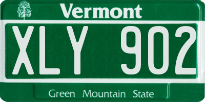 VT license plate XLY902