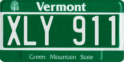 VT license plate XLY911