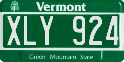 VT license plate XLY924