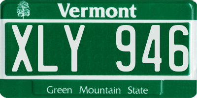 VT license plate XLY946