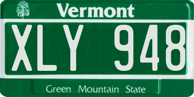 VT license plate XLY948