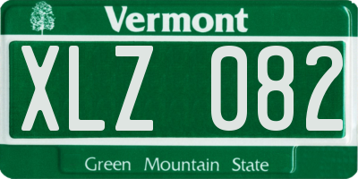 VT license plate XLZ082