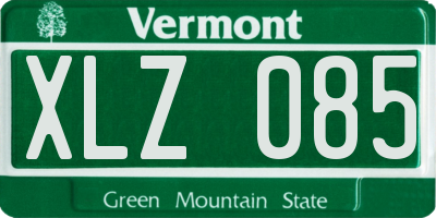 VT license plate XLZ085