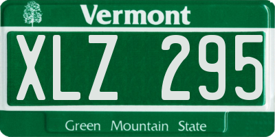 VT license plate XLZ295