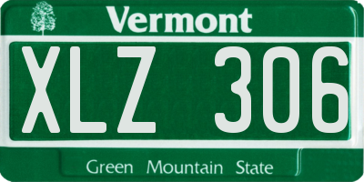 VT license plate XLZ306