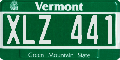 VT license plate XLZ441