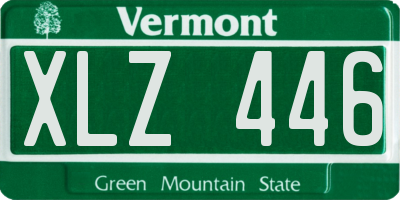 VT license plate XLZ446