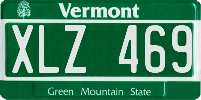 VT license plate XLZ469