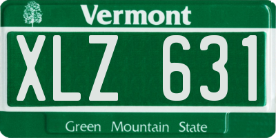 VT license plate XLZ631