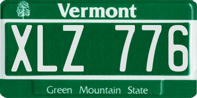 VT license plate XLZ776
