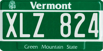 VT license plate XLZ824